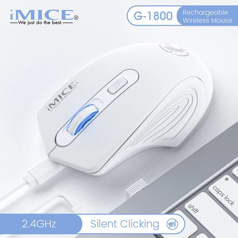 🖱️ Mouse Sem Fio Silencioso Recarregável – Precisão, Conforto e Zero Ruído!